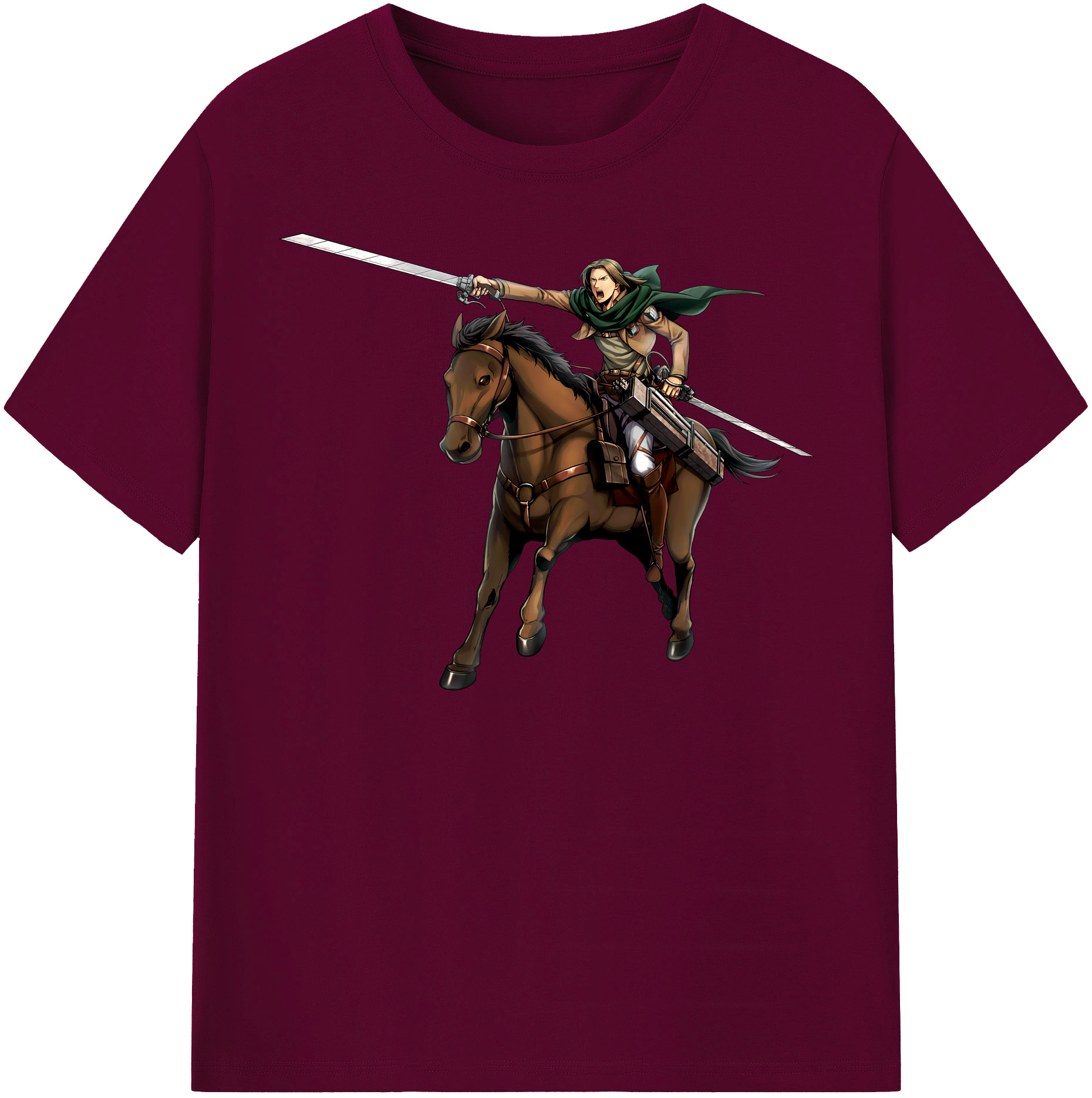 （画像用） 進撃の巨人 Attack on Titan レディースカジュアルプリントTシャツ（綿100％）
